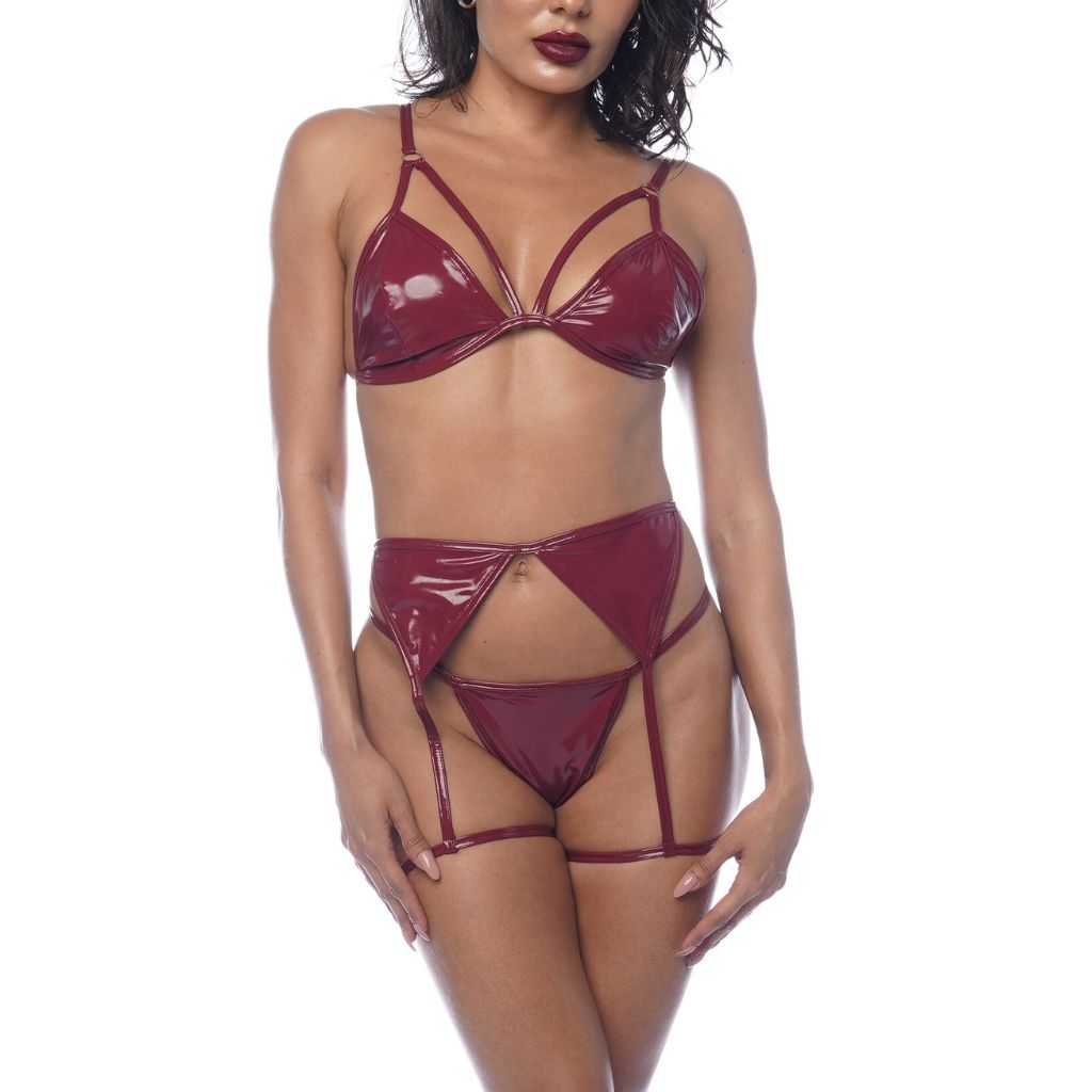 Conjunto Pasión Escarlata Lencería Mapalé 6