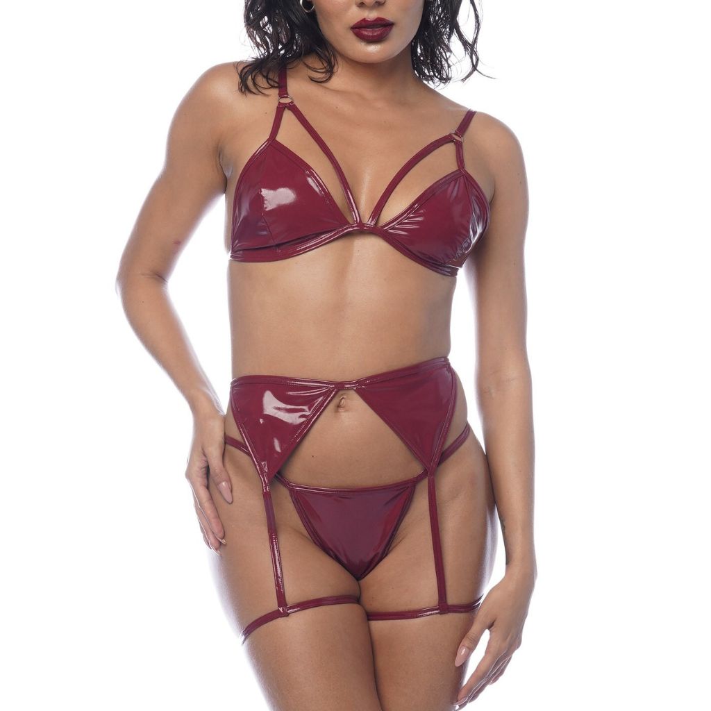 Conjunto Pasión Escarlata Lencería Mapalé 2