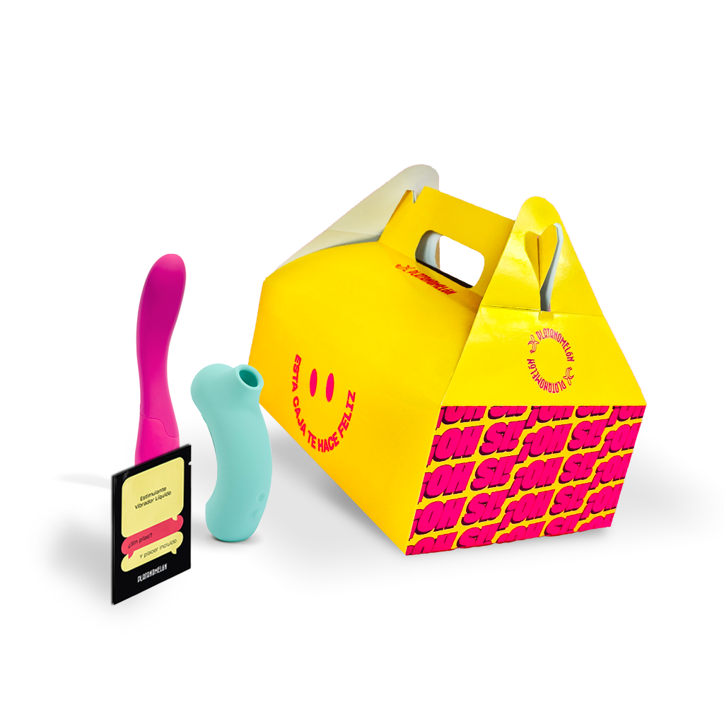 Caja Feliz: Fuego (Mambo + Lu + Vibrador líquido) Combo Platanomelón 1