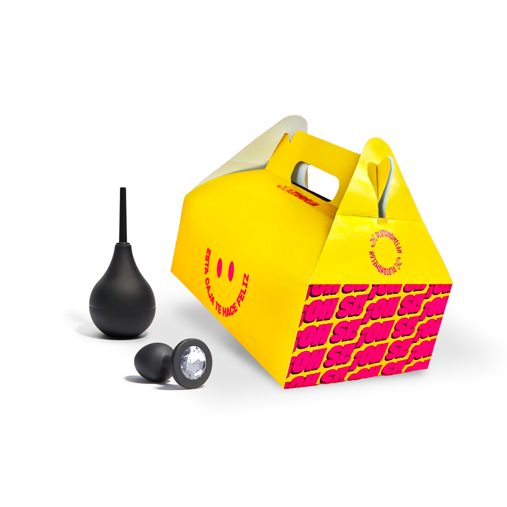 Caja feliz: Paque amarre (Plug anal Pam + Splash)